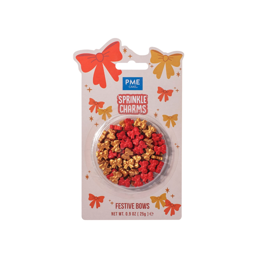 Posypka świąteczna Festive Bow - PME - 25 g