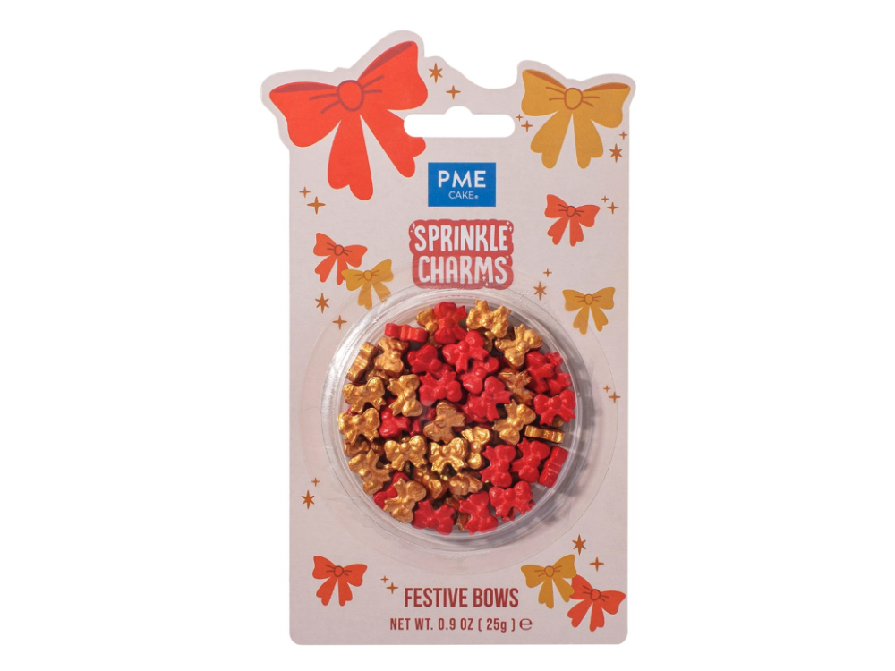 Posypka świąteczna Festive Bow - PME - 25 g