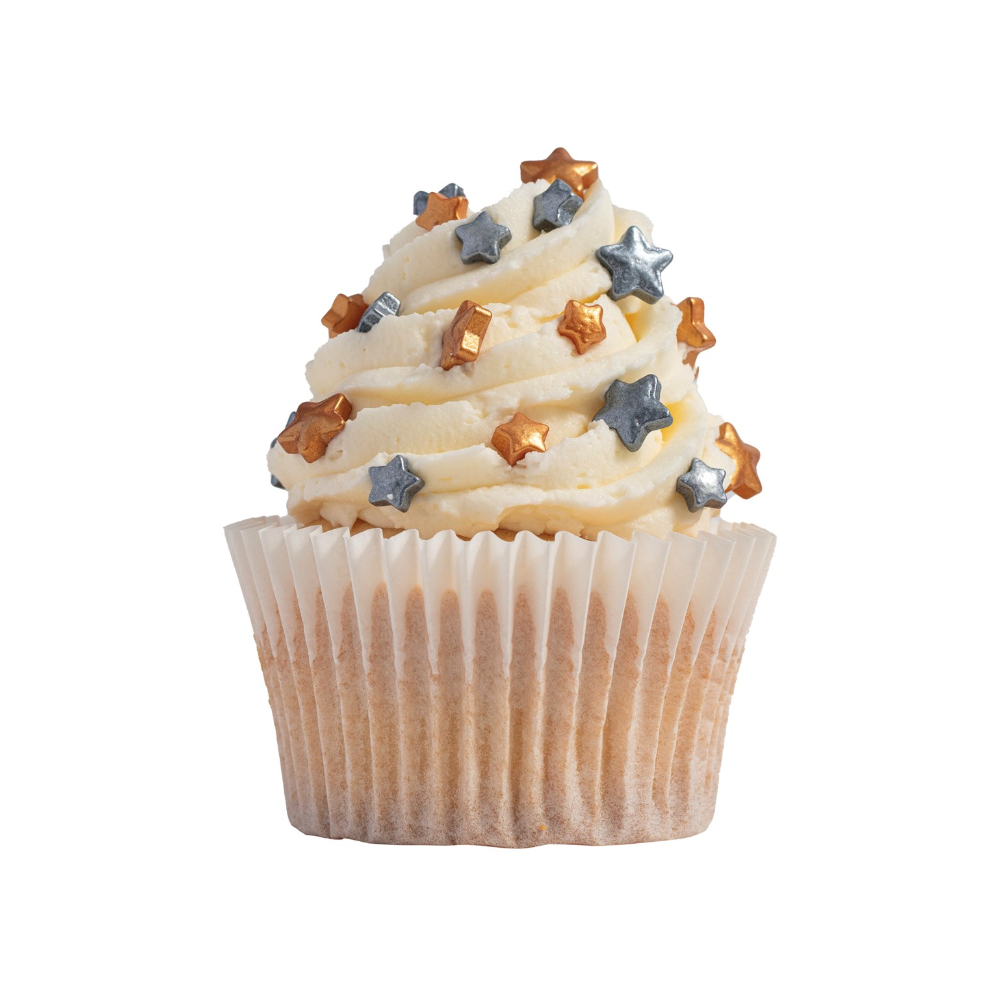 Christmas sprinkles Stars - PME - gold and silver 25 g