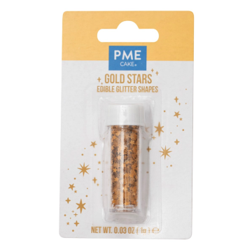 Posypka świąteczna Edible Glitter Stars - PME - złota 1 g
