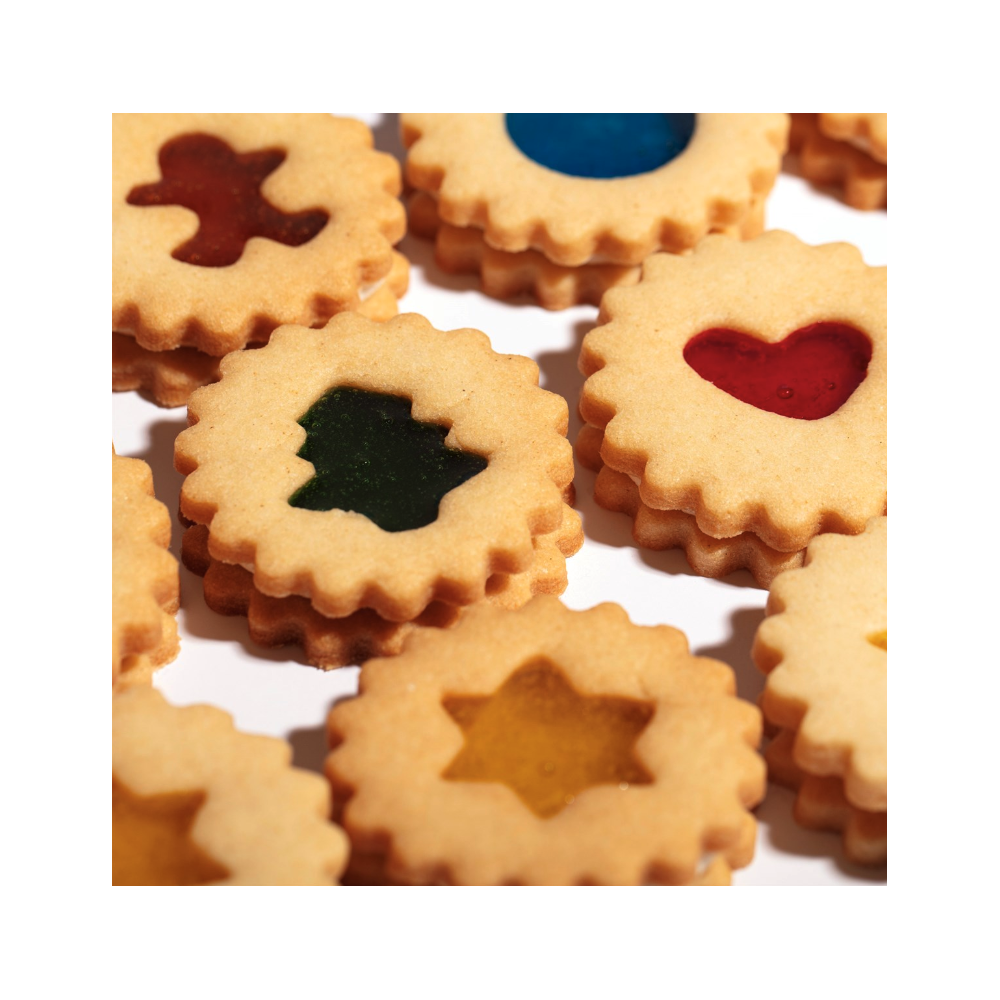 Set of Christmas cookie cutters - PME - gold 6 pcs.