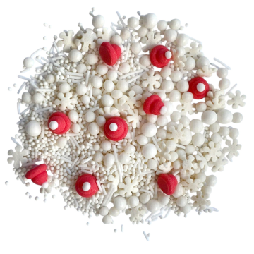 Sugar Christmas sprinkles White Christmas - Slado - 50 g