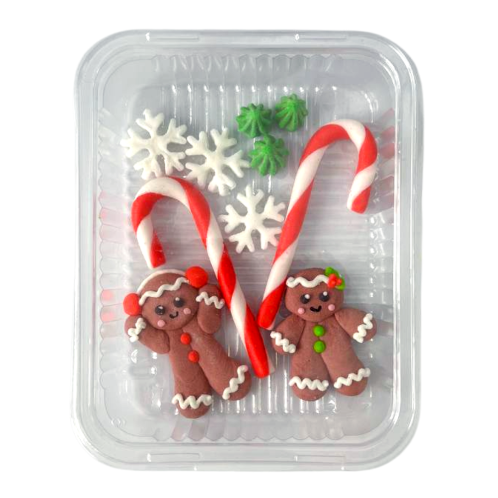 Sugar Christmas decorations 2D Gingerbread Man - Slado - 10 pcs.