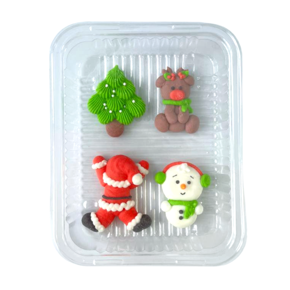 Sugar Christmas decorations 2D Ho Ho Ho - Slado - 4 pcs.