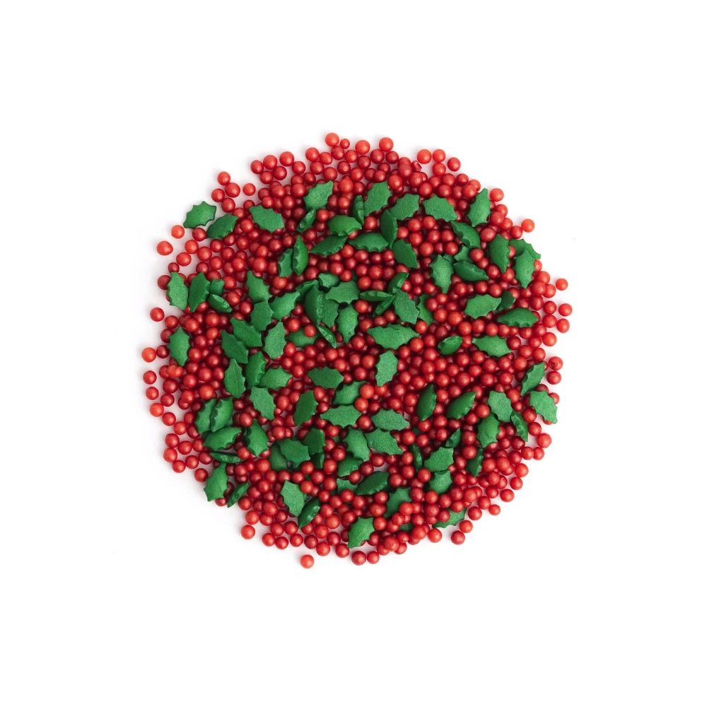 Christmas sprinkles Holly Leaf - Słodki Bufet - 75 g