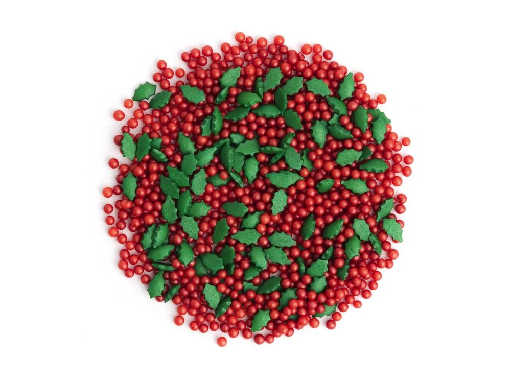 Christmas sprinkles Holly Leaf - Słodki Bufet - 75 g