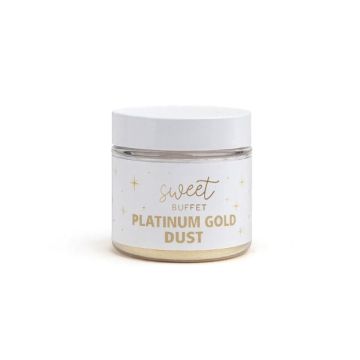 Pyłek brokatowy dekoracyjny Platinum Gold Dust - Słodki Bufet - 10 g