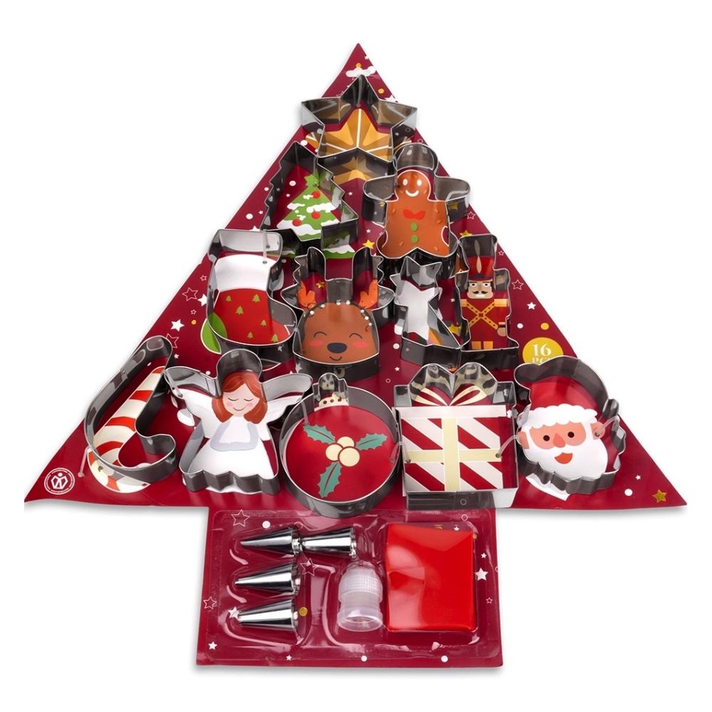Gingerbread Cookie Cutter and Decorating Set – La Cucina – 17 pcs.