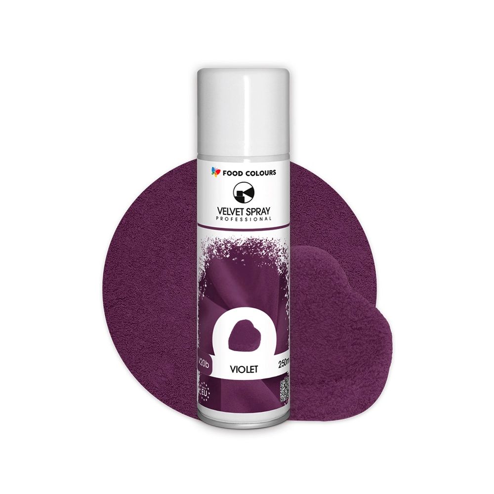 Zamsz w sprayu Velvet Spray - Food Colours - Violet 250 ml