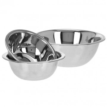Set of stainless steel bowls - Excellent Houseware - 3 pcs.