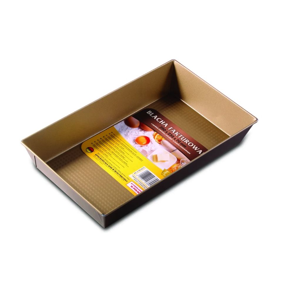 Blacha do pieczenia prostokątna - SNB - brązowa 36 x 24,5 x 6 cm