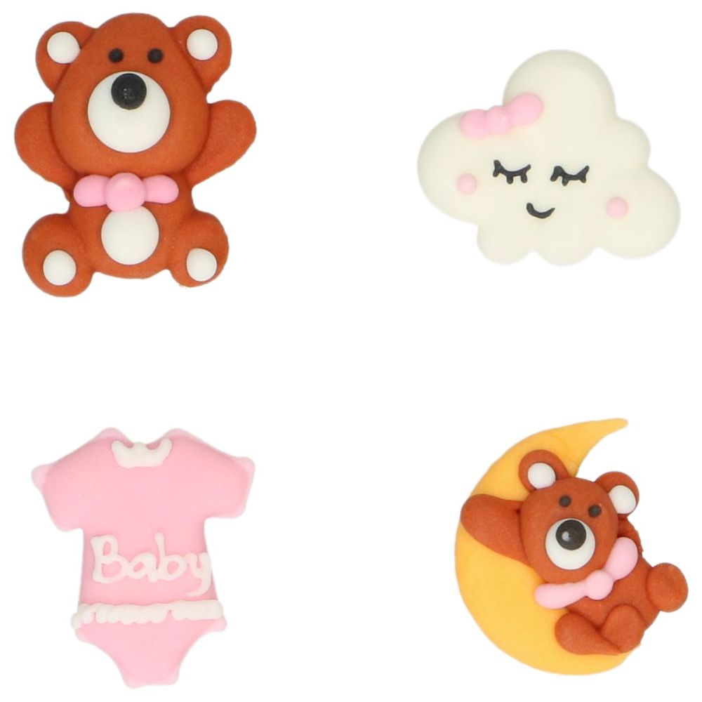 Set of sugar decorations Baby Biss - Wilton - Pink 8 pcs.