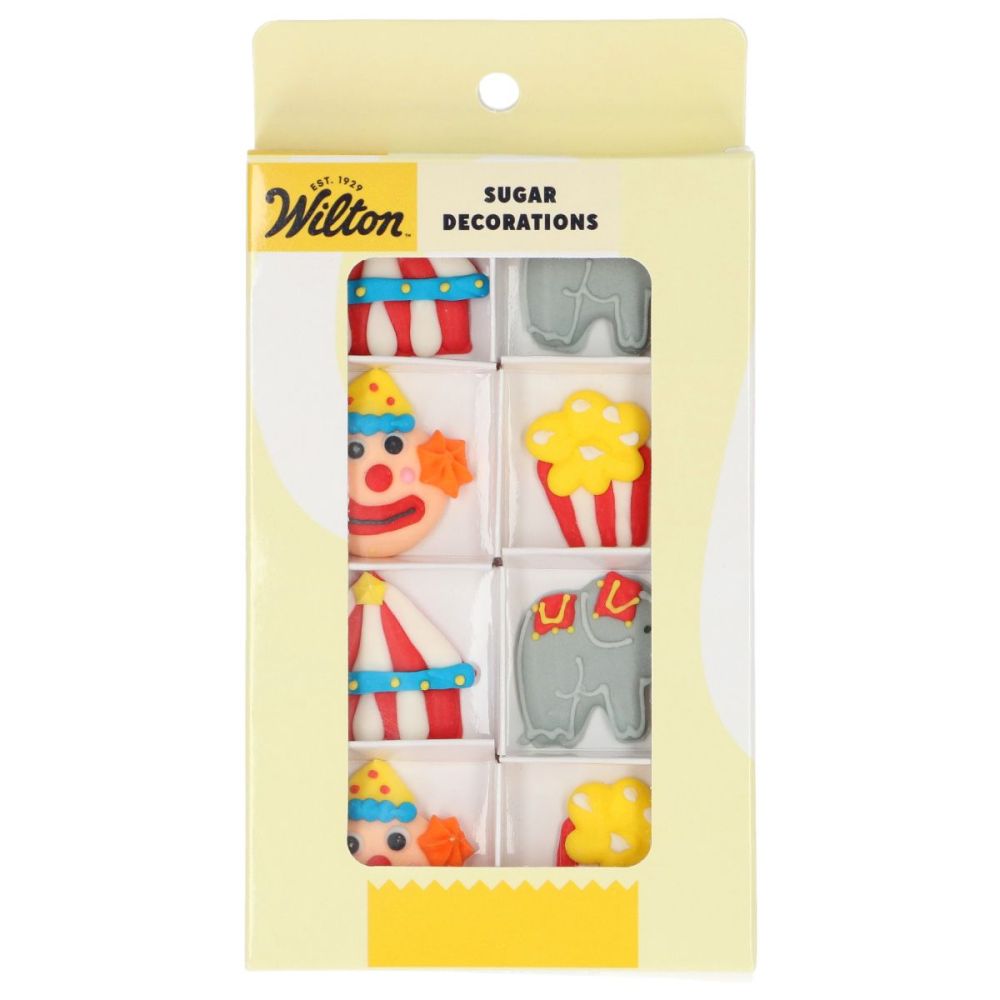 Set of sugar decorations Festive Circus - Wilton - 8 pcs.
