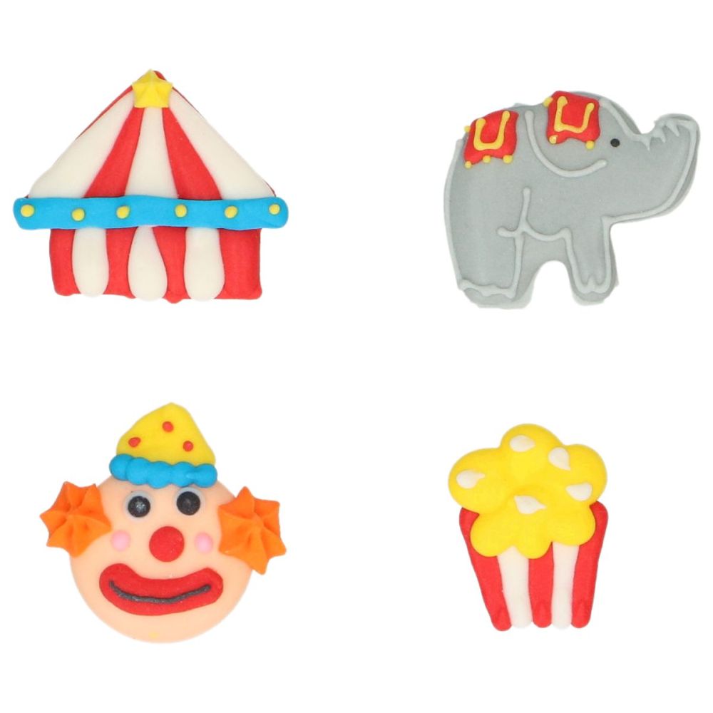 Set of sugar decorations Festive Circus - Wilton - 8 pcs.