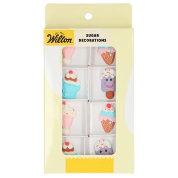Set of sugar decorations Ice Cream Party - Wilton - 8 pcs.