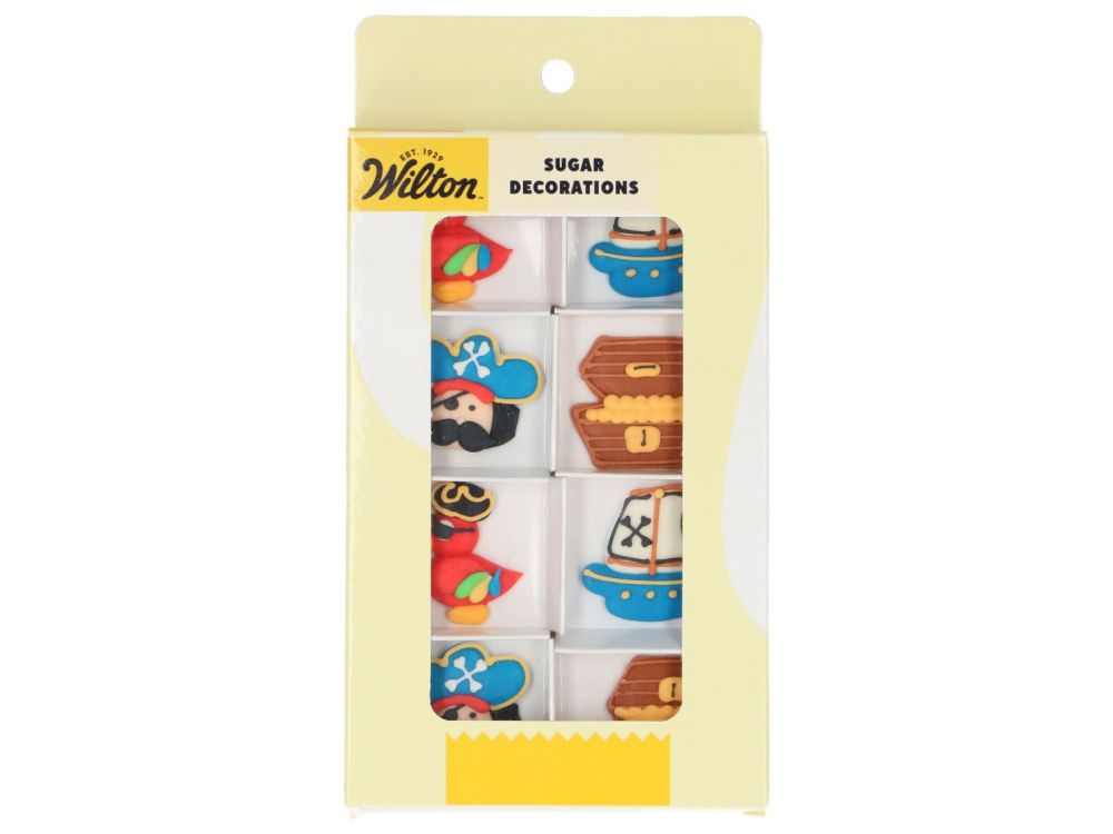 Set of sugar decorations Pirates & Parrots - Wilton - 8 pcs.