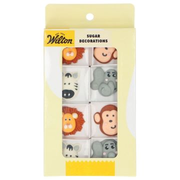 Set of sugar decorations Safari Animals - Wilton - 8 pcs.