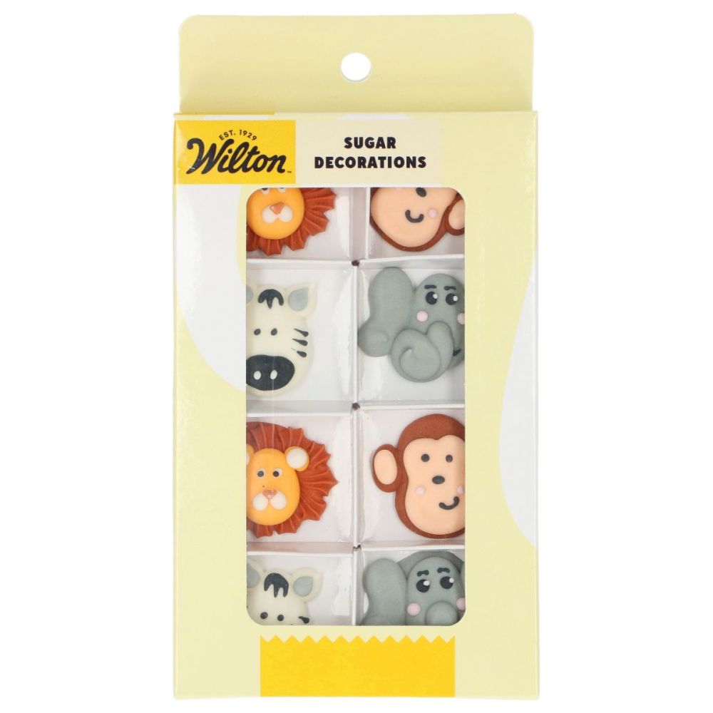 Set of sugar decorations Safari Animals - Wilton - 8 pcs.