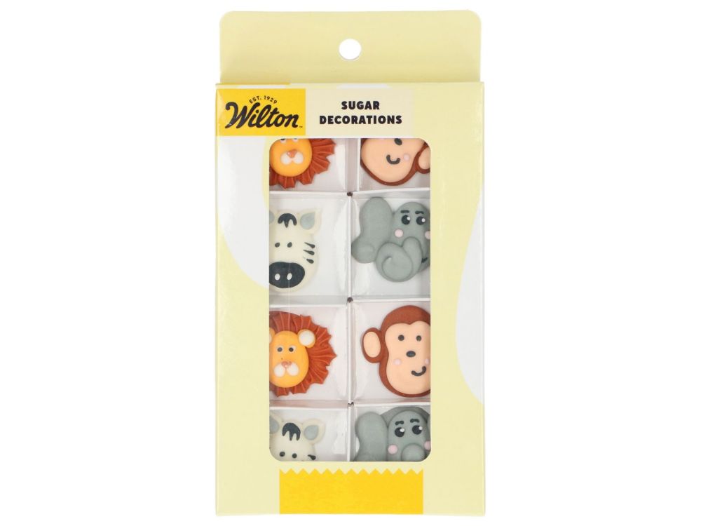 Set of sugar decorations Safari Animals - Wilton - 8 pcs.