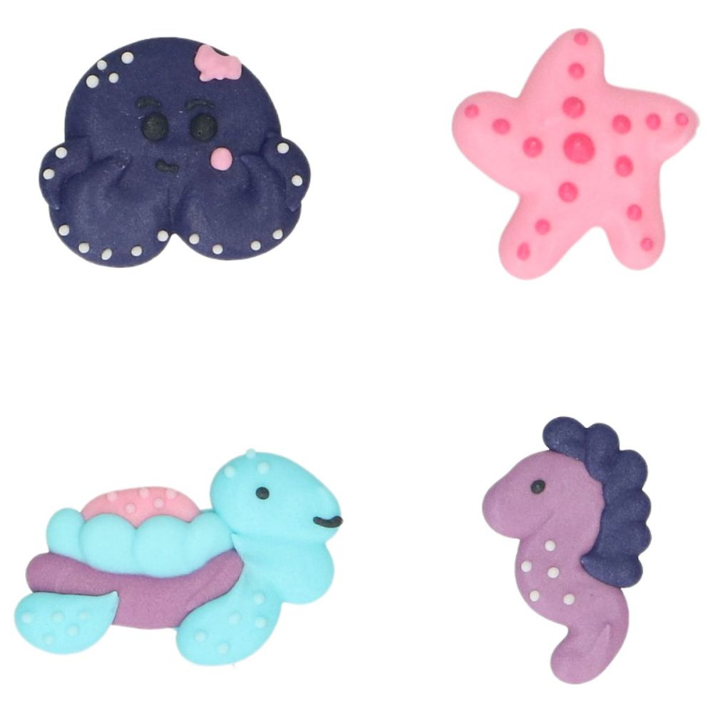 Set of sugar decorations Sea Animals - Wilton - 8 pcs.