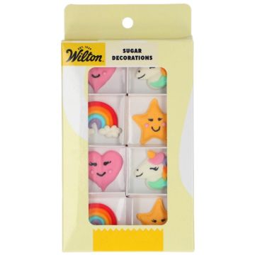 Dekoracje cukrowe Unicorn Dream - Wilton - 8 szt.