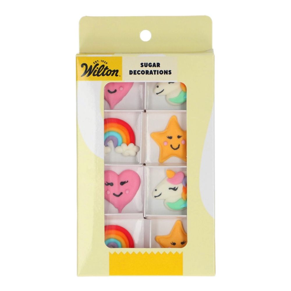 Dekoracje cukrowe Unicorn Dream - Wilton - 8 szt.