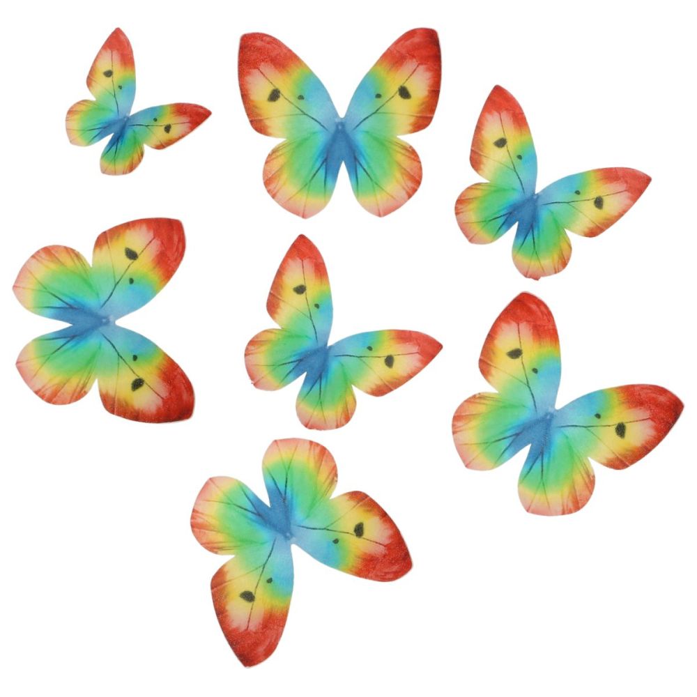 Set of wafer decorations Butterflies - Wilton - Rainbow 8 pcs.
