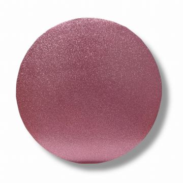 Podkład pod tort okrągły brokatowy - gruby różowy 30 cm