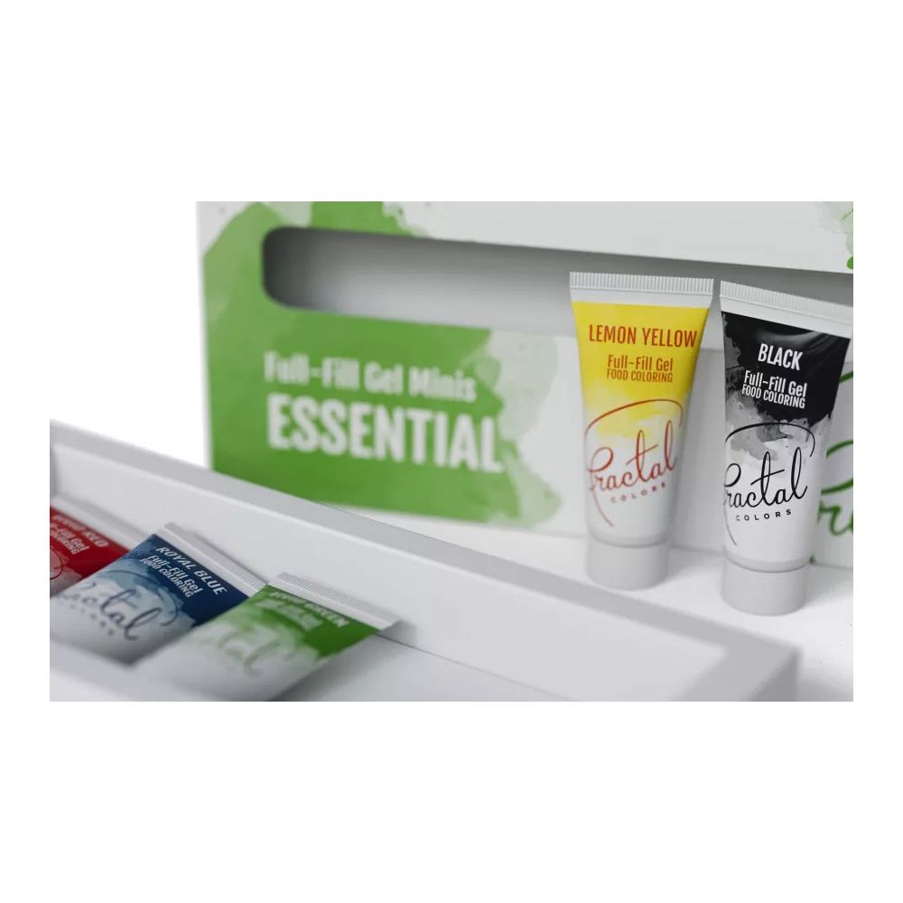 Set of food dyes in gel - Fractal Colors - 5 x 12 g