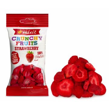 Chrupiące owoce do kieszeni - Mixit - truskawka 13 g