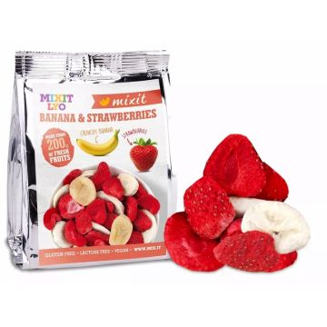 Crunchy fruits - Mixit - banana and strawberry 23 g