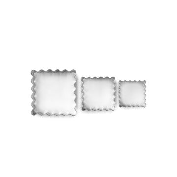 Set of cookie cutters Wavy Square - Wilton - 3 pcs.