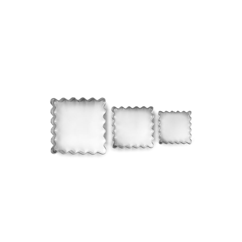 Set of cookie cutters Wavy Square - Wilton - 3 pcs.