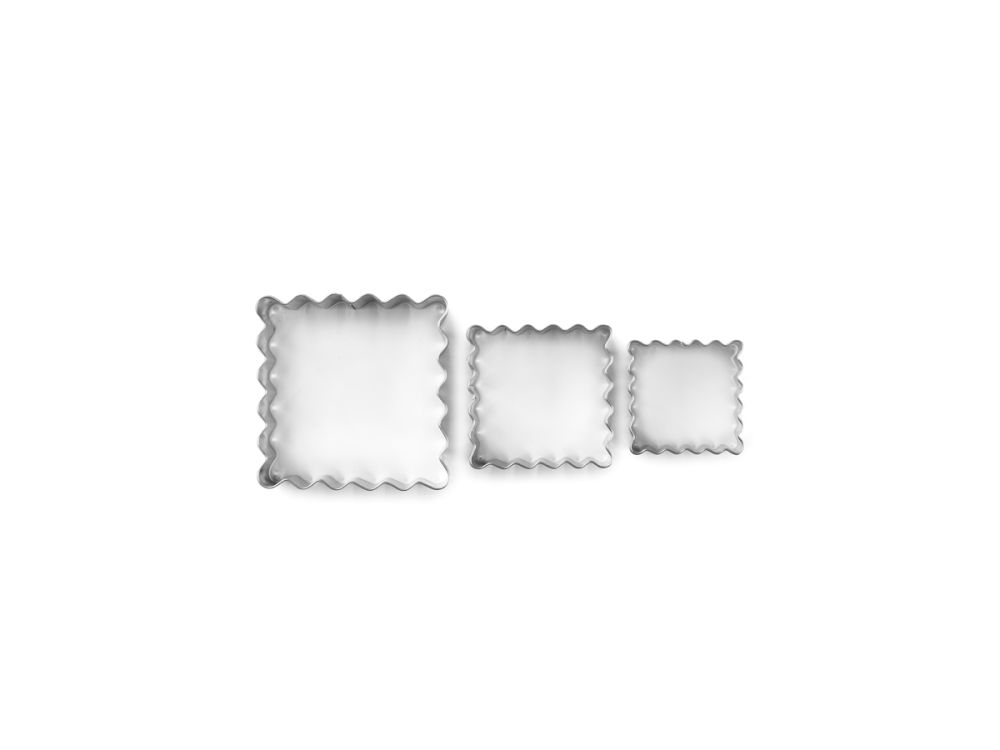 Set of cookie cutters Wavy Square - Wilton - 3 pcs.