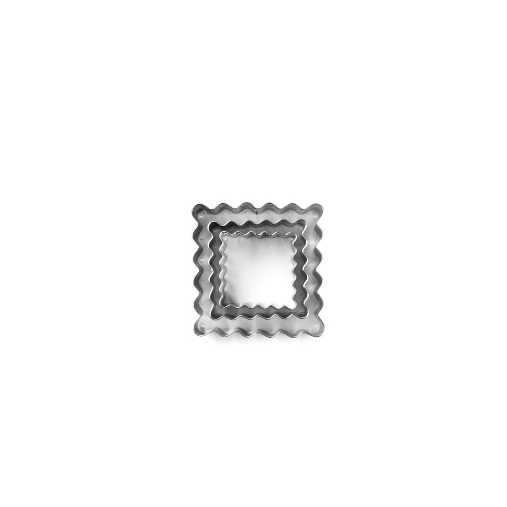 Set of cookie cutters Wavy Square - Wilton - 3 pcs.