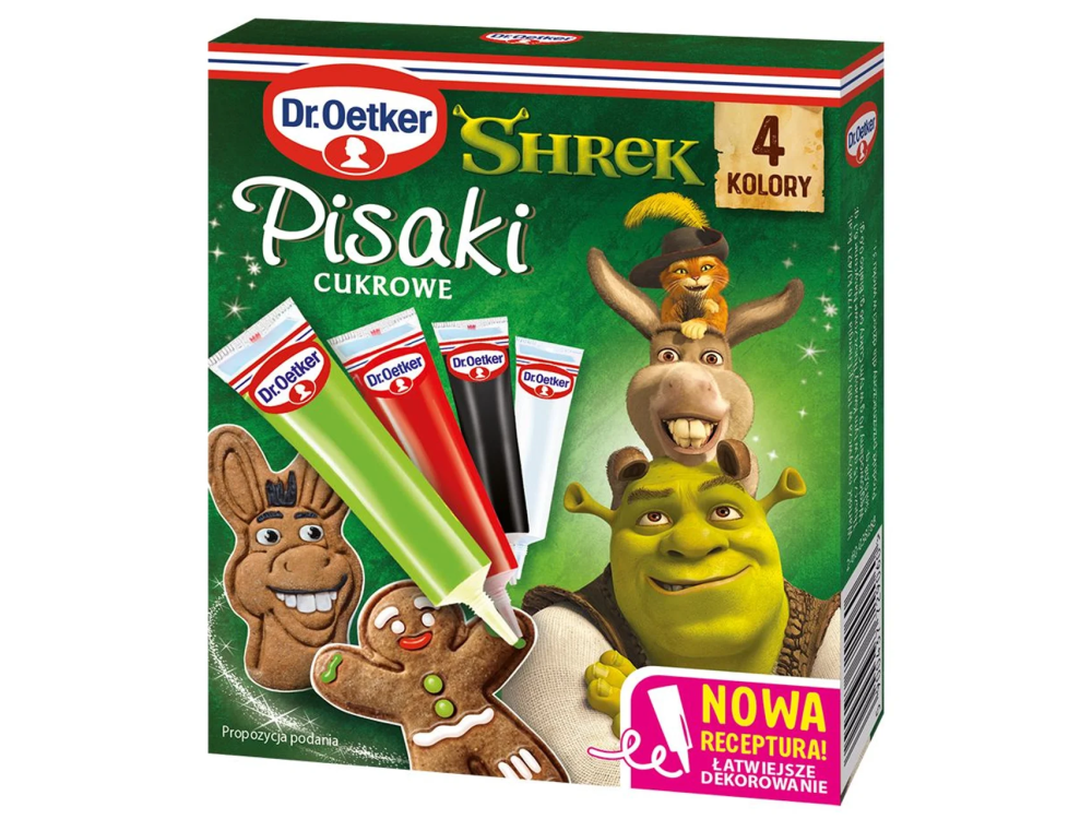 Sugar pens Shrek - Dr. Oetker - 4 colors