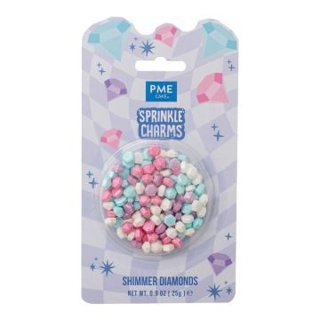 Sprinkle charms Shimmer Diamonds - PME - 25 g