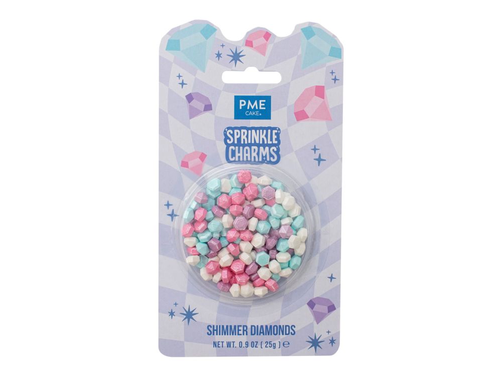 Sprinkle charms Shimmer Diamonds - PME - 25 g