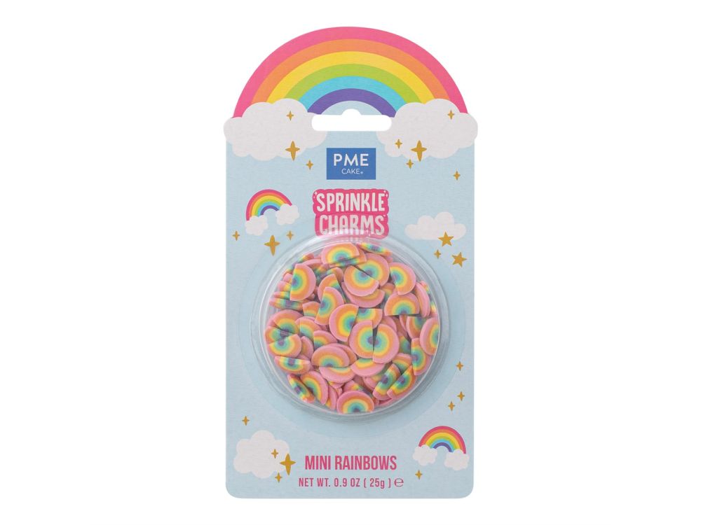 Posypka cukrowa do dekoracji Mini Tęcza - PME - 25 g