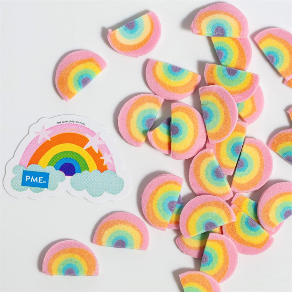 Sprinkle charms Mini Rainbows - PME - 25 g