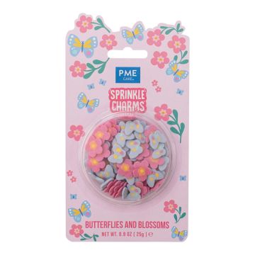Sprinkle charms Butterflies & Blossoms - PME - 25 g