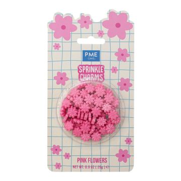 Sprinkle charms Pink Flowers - PME - 25 g