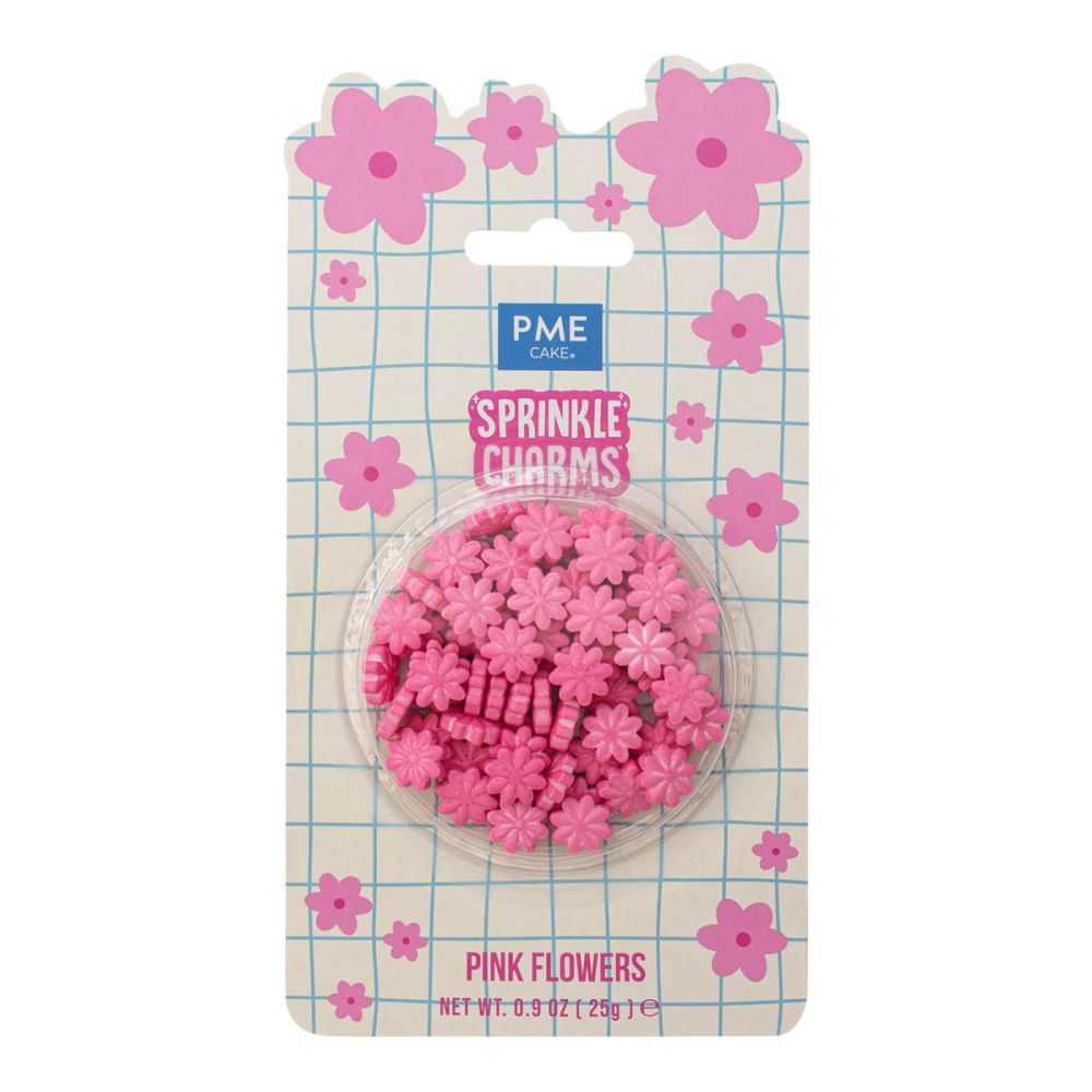 Posypka Pink Flowers - PME - różowa 25 g
