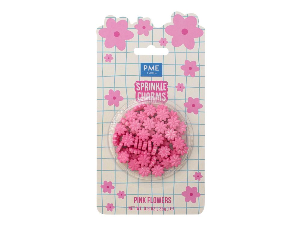 Sprinkle charms Pink Flowers - PME - 25 g