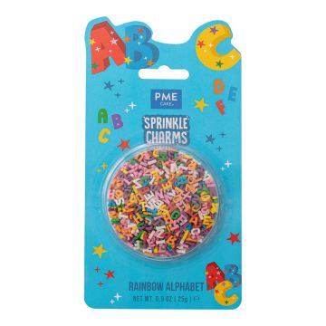 Sprinkle charms Rainbow Alphabet - PME - 25 g