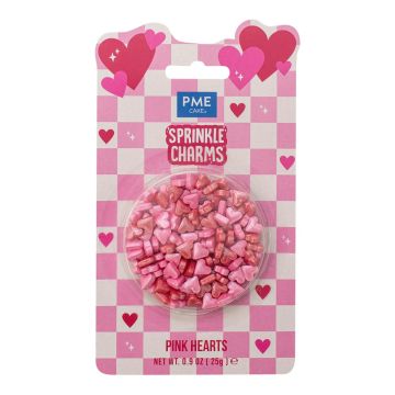Sprinkle charms Pink Hearts - PME - 25 g