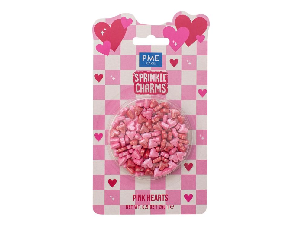 Sprinkle charms Pink Hearts - PME - 25 g