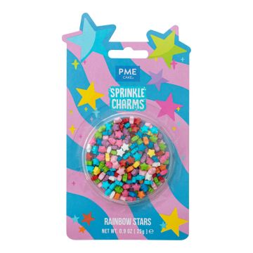 Sprinkle charms Rainbow Stars - PME - 25 g