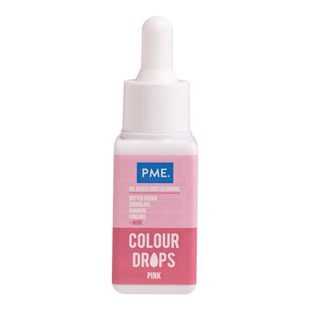 Barwnik spożywczy olejowy Colour Drops - PME - różowy 20 ml