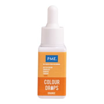 Barwnik spożywczy olejowy Colour Drops - PME - pomarańczowy 20 ml
